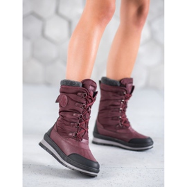 Mckeylor Botas de nieve burdeos de moda rojo 1 Mckeylor Botas de nieve burdeos de moda rojo 1
