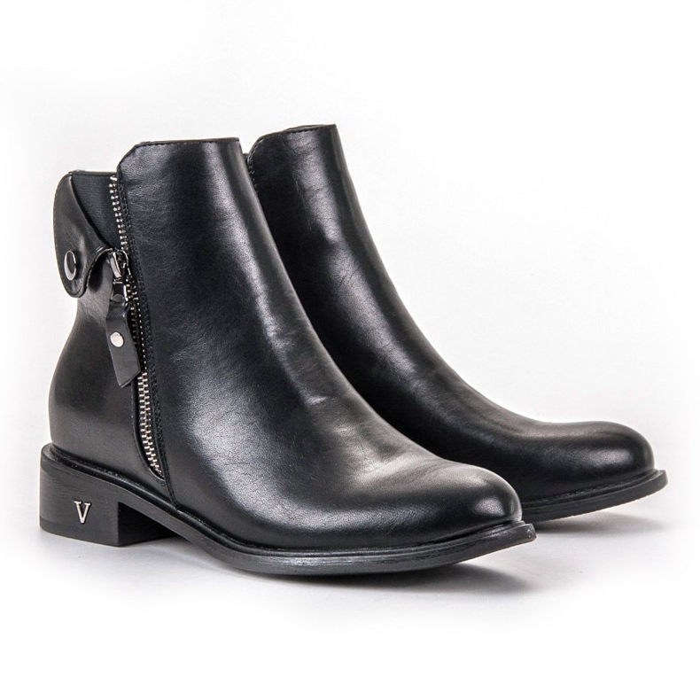 Botas con cremallera VINCEZA negro 1