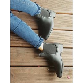 Botas de lluvia cortas con goma 608 Negro 6