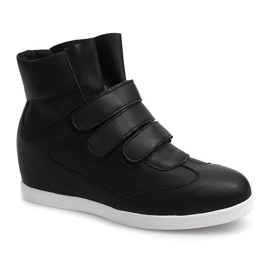 Zapatillas de cuña de moda JT3 Black negro 1