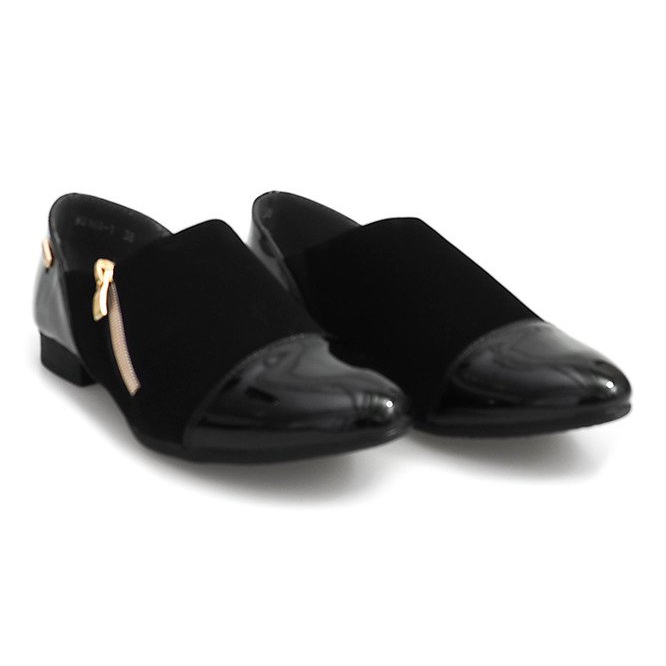 Zapatos Clásicos Con Cremallera MS164 Negro 1