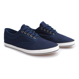 Zapatillas con cordones de las zapatillas B001 Marineblau azul marino 3