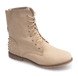 Botas ricamente decoradas 1511-2 Beige 1