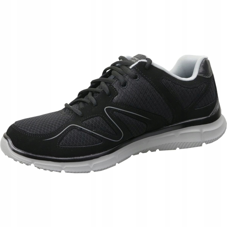 Zapatos Skechers Satisfaction M 58350-BKGY negro 1