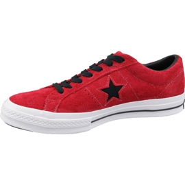 Converse One Star M 163246C zapatillas rojas rojo 1