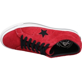 Converse One Star M 163246C zapatillas rojas rojo 2