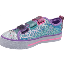 Skechers Twinkle Lite Jr 20062L-TQMT zapatos azules multicolor 1