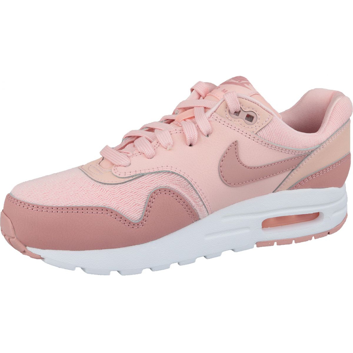 Zapatillas Nike Air Max 1 Gs Jr AQ3188 600 rosa Nike Air Max 1 Calzado infantil rosa