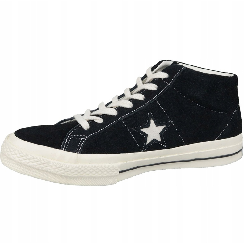 Converse One Star Ox Mid Vintage Suede M 157701C zapatos negro 1
