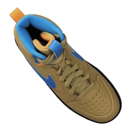 Nike Court Borough Mid Bota 2 (GS) Jr BQ5440-701 amarillo 1