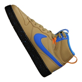 Nike Court Borough Mid Bota 2 (GS) Jr BQ5440-701 amarillo 5