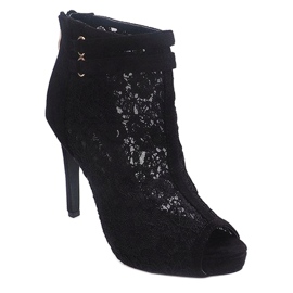 Sandalias De Tacón Alto 8709 Negro 1 Sandalias De Tacón Alto 8709 Negro 1