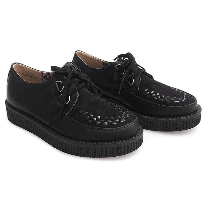 Botas Creepers Con Plataforma 061ss Negro 1 Botas Creepers Con Plataforma 061ss Negro 1