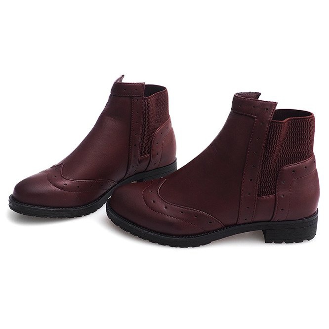 Botas de Jazz Clásicas W102 Bordo rojo 1 Botas de Jazz Clásicas W102 Bordo rojo 1