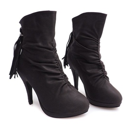 Botas Altas En Un Pin 1020 Gris 3