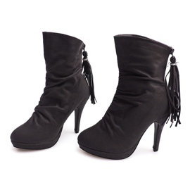 Botas Altas En Un Pin 1020 Gris 5
