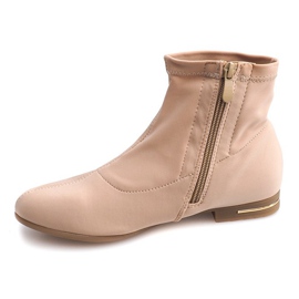 Botas de Tela Elegante R105 Beige 1