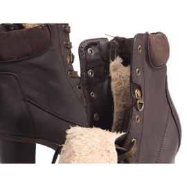Botas Cordones Con Piel T12310-2 Marrón 3