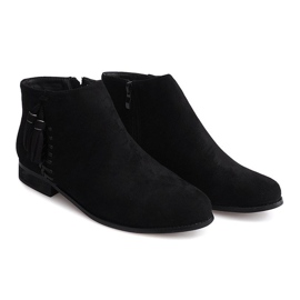 Botines Ante Boho 99-8 Negro 3
