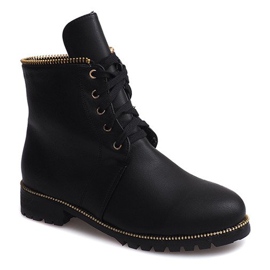 Botas Trappers Con Piel X685 Negra negro 6