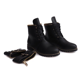 Botas Trappers Con Piel X685 Negra negro 5
