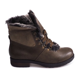 Botas de abrigo Jodhpur boots Fur X467 Green multicolor verde 4