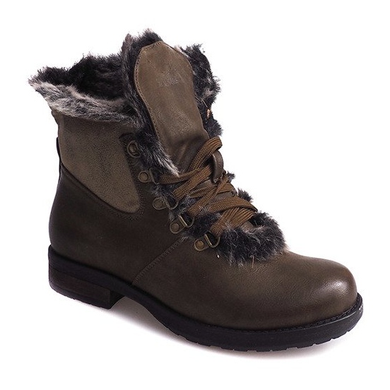 Botas de abrigo Jodhpur boots Fur X467 Green multicolor verde 2