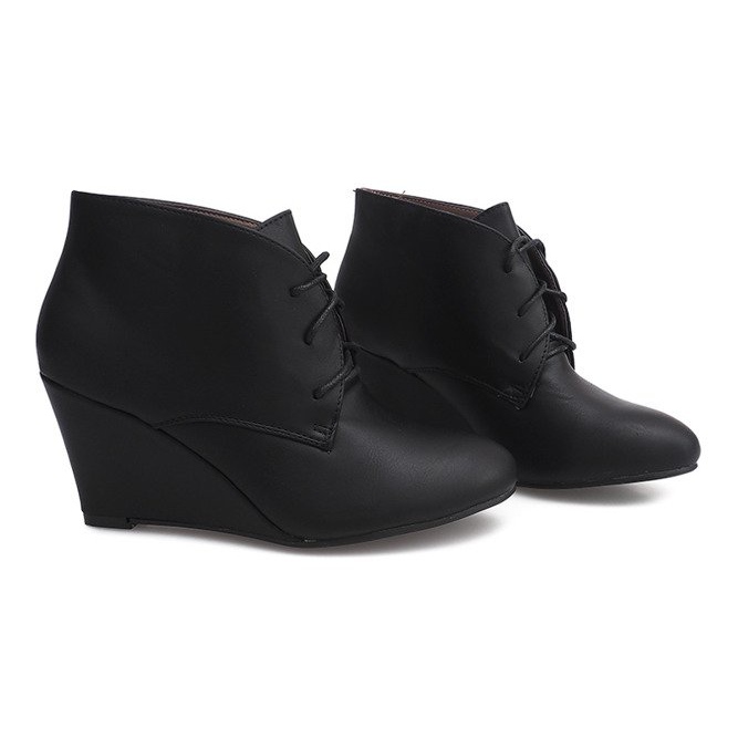 Wedges On Wedge Boots 1177B Negro 2