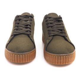 Botas Creepers en la plataforma verde AM-1101 2