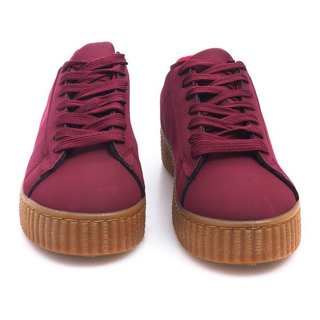 Botas Creepers en la plataforma roja AM-1101 rojo 1