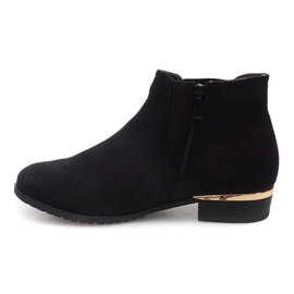 Botines de ante con elástico 837 Negro 2