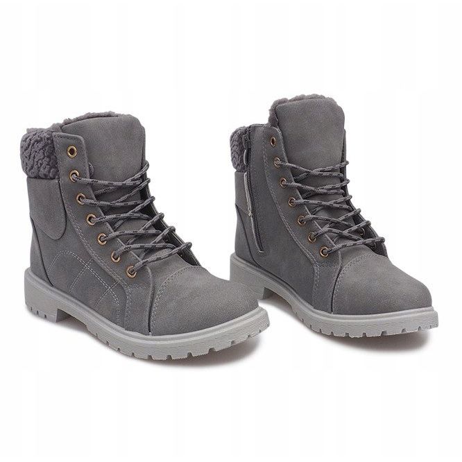 Warm Timberki Trappers DD498-4 Gris 1