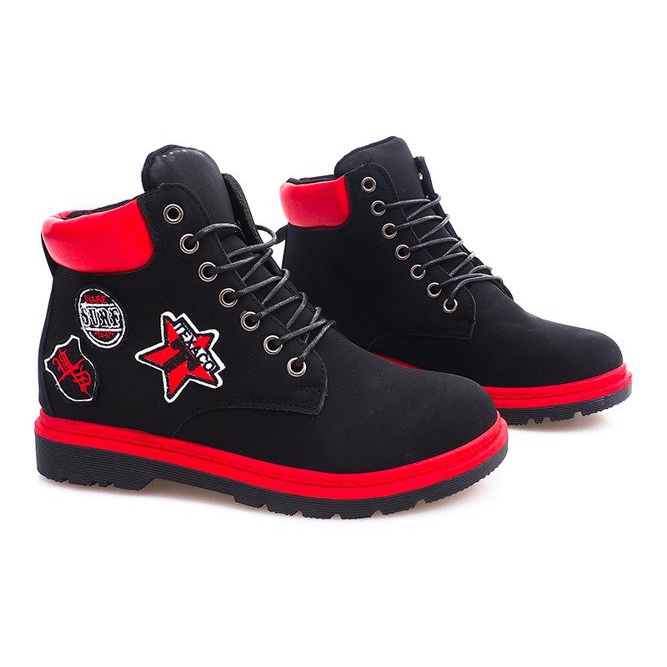 Botas de madera con aislamiento SJ1679-1 Negro 2 Botas de madera con aislamiento SJ1679-1 Negro 2