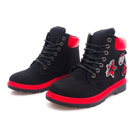 Botas de madera con aislamiento SJ1679-1 Negro 1 Botas de madera con aislamiento SJ1679-1 Negro 1