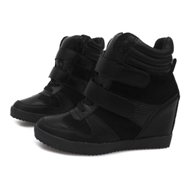 Zapatillas de cuña LB239 Negro 1