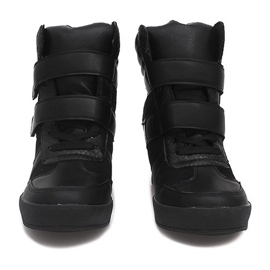 Zapatillas de cuña LB239 Negro 3