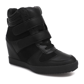 Zapatillas de cuña LB239 Negro 5