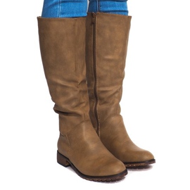 Botas altas y cálidas BL2830 Khaki verde 1 Botas altas y cálidas BL2830 Khaki verde 1