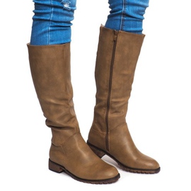 Botas altas y cálidas BL2830 Khaki verde 4