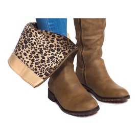 Botas altas y cálidas BL2830 Khaki verde 5