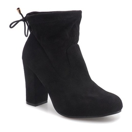 Botines de ante en una barra 99-240 Negro 1