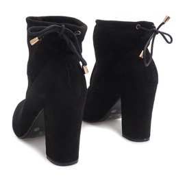 Botines de ante en una barra 99-240 Negro 3