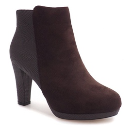 Botas cálidas con tacón 1163B-GA Marrón 3