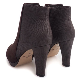 Botas cálidas con tacón 1163B-GA Marrón 2