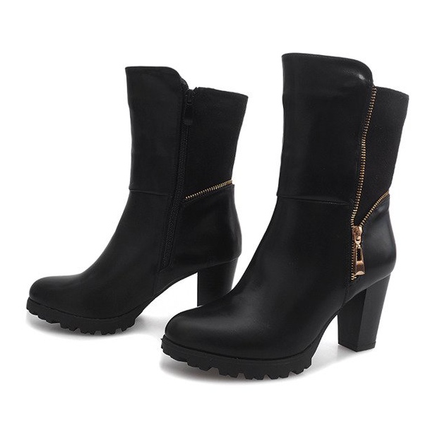 Boots On Heel FR59 Negro 1