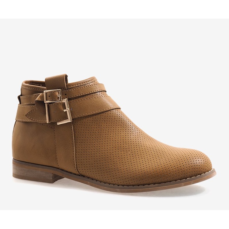 Botas caladas con cremallera H208 Beige 1 Botas caladas con cremallera H208 Beige 1