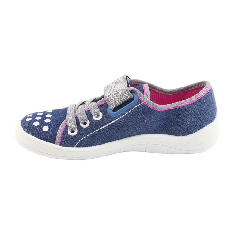 Zapatos befado para niños 251Y109 jeans azul marino rosa gris 2