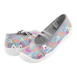 Calzado infantil befado 116Y261 azul rosado gris verde amarillo 4