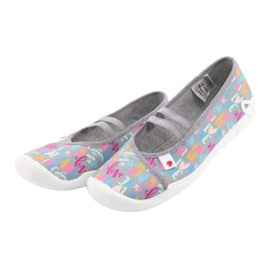 Calzado infantil befado 116Y261 azul rosado gris verde amarillo 3