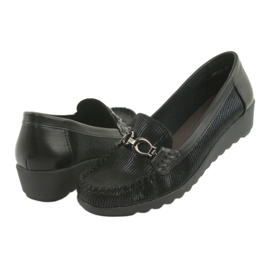 Mocasines negros cuña Sergio Leone PB223 4
